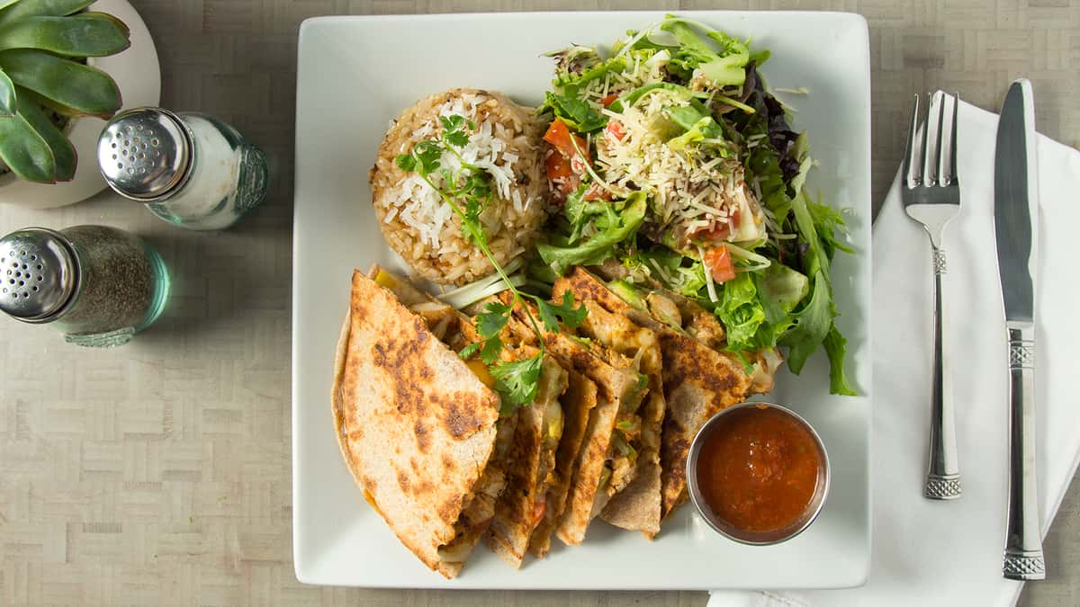 Kung Fu Quesadilla - Menu - The Naked Cafe - Cafe in CA