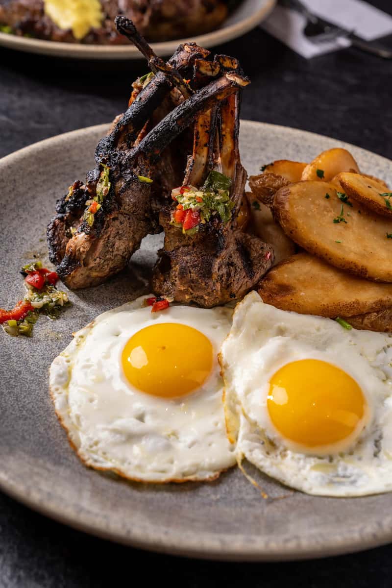 Steak and eggs