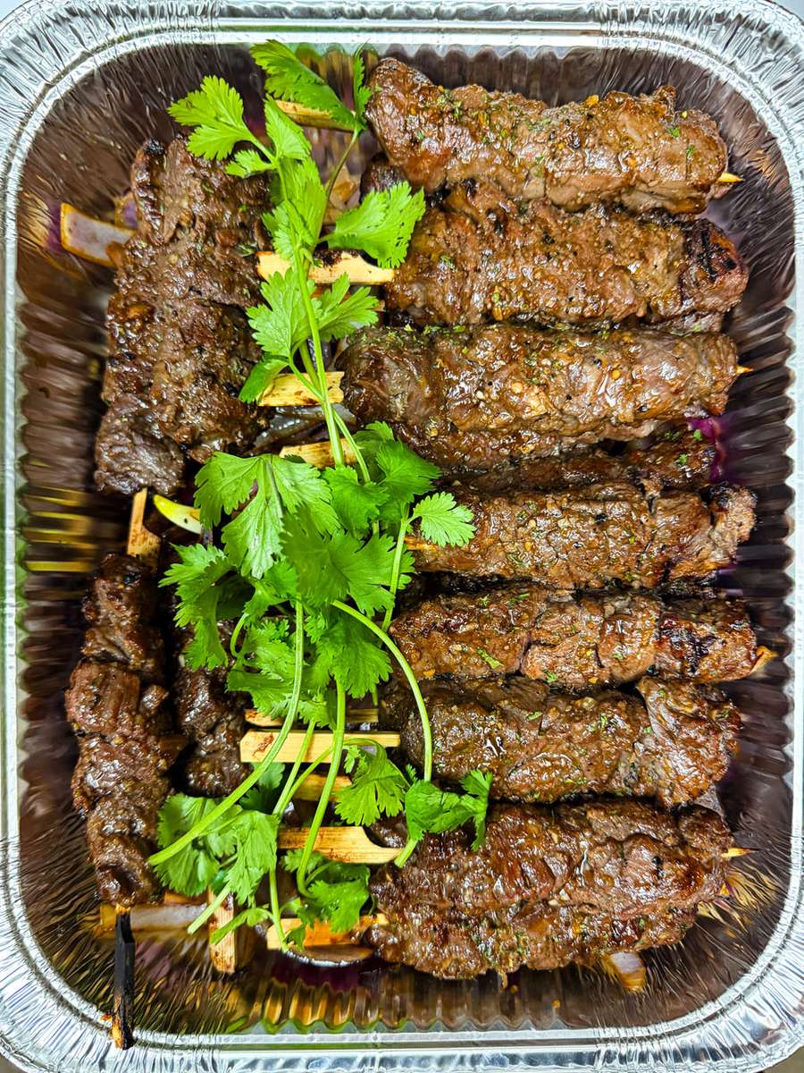Beef Skewers party tray
