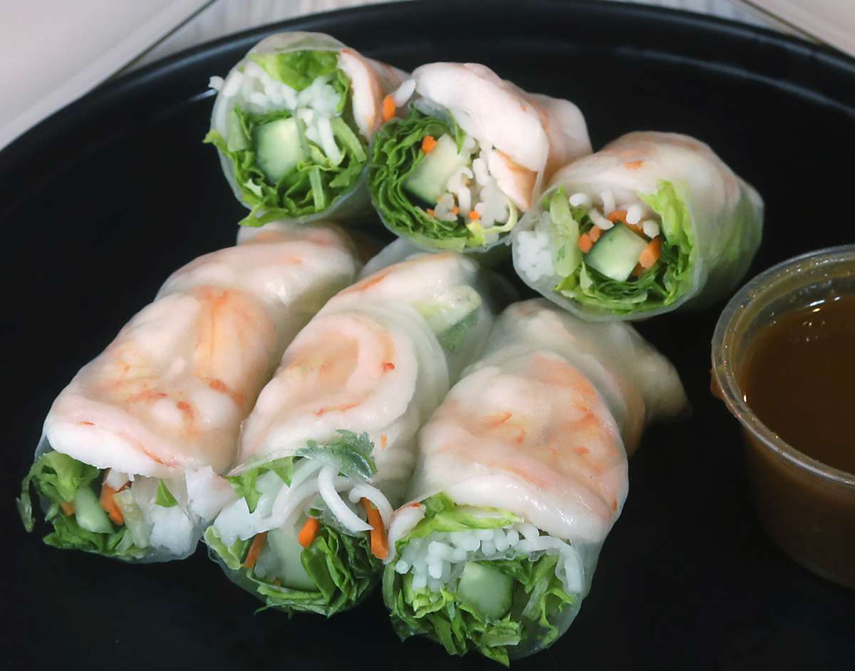 2A. Steamed Shrimp Spring Rolls (3)