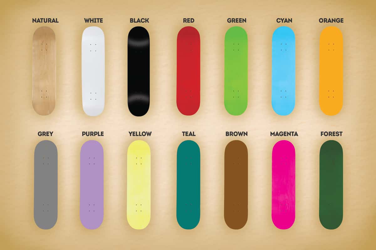 skateboard colors