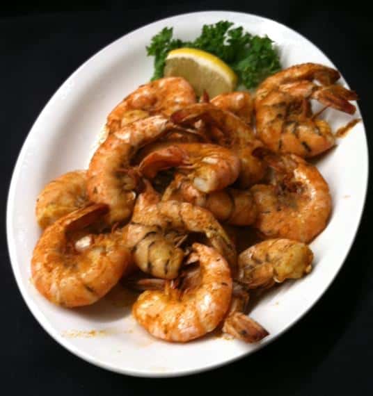 shrimp on a plate