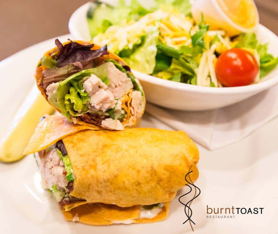 wrap with salad