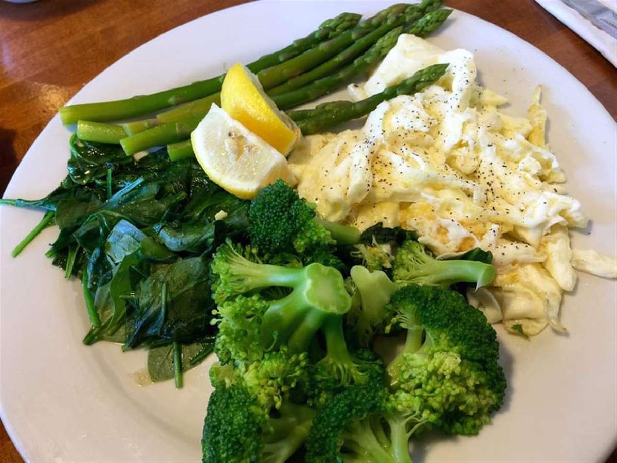 Scrambled Egg White with vegetables