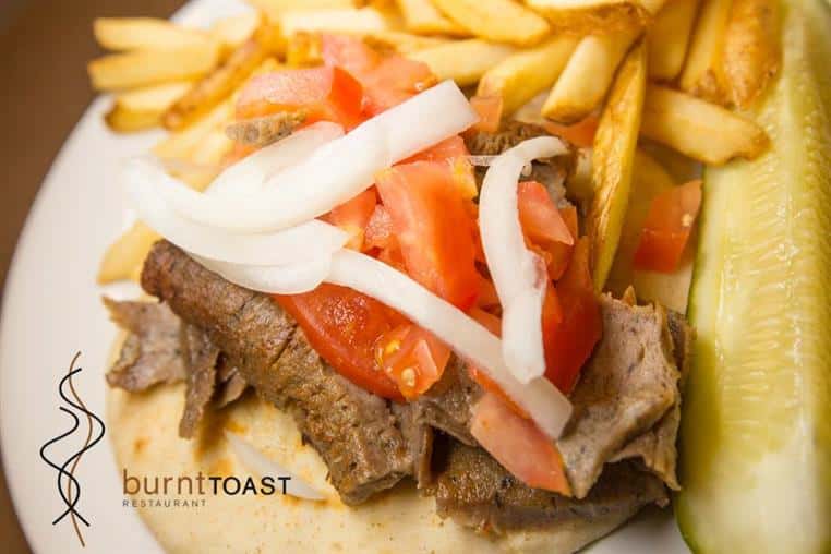 gyro with fries