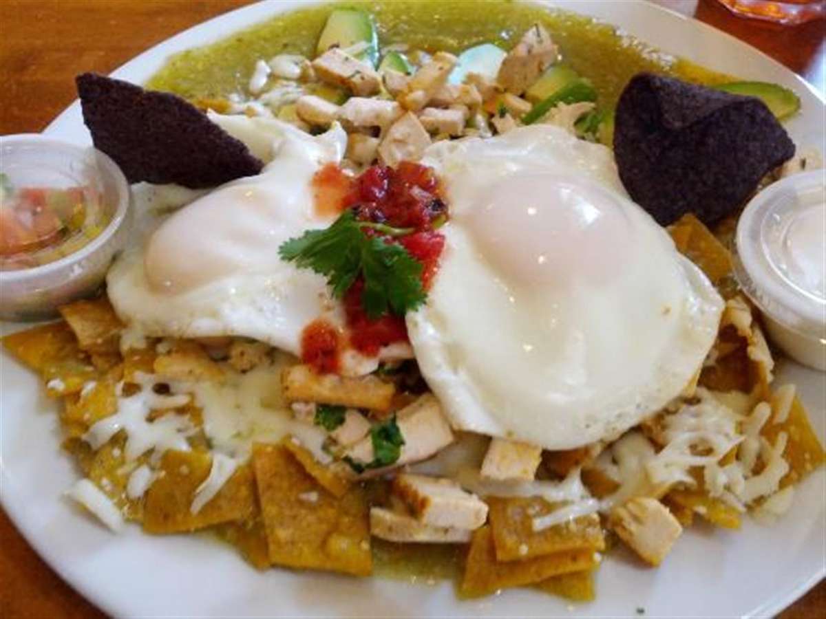 entree topped with eggs