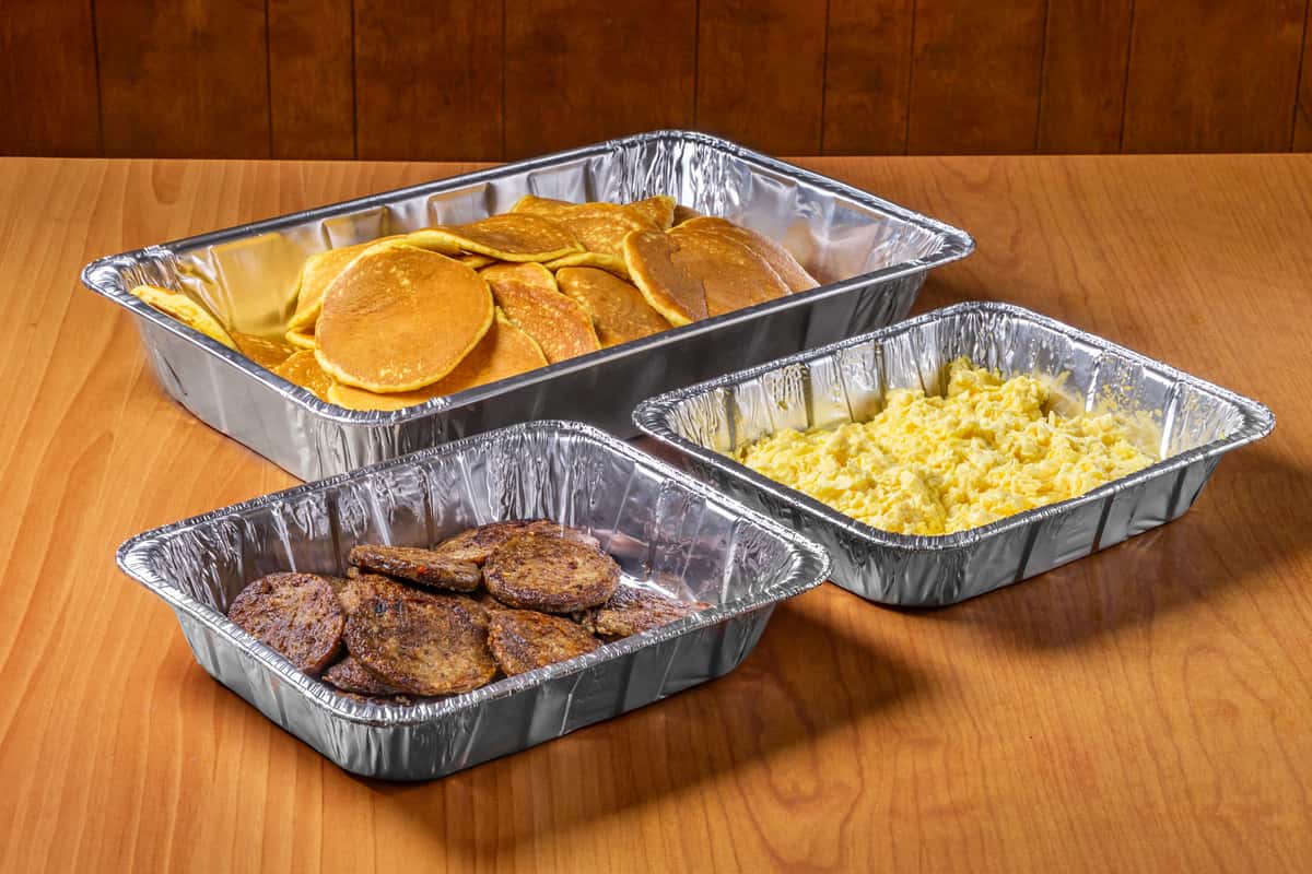 Sausage Egg And Pancake Catering Combo