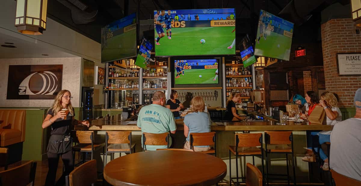 The bar at The Craic in SouthPark Charlotte