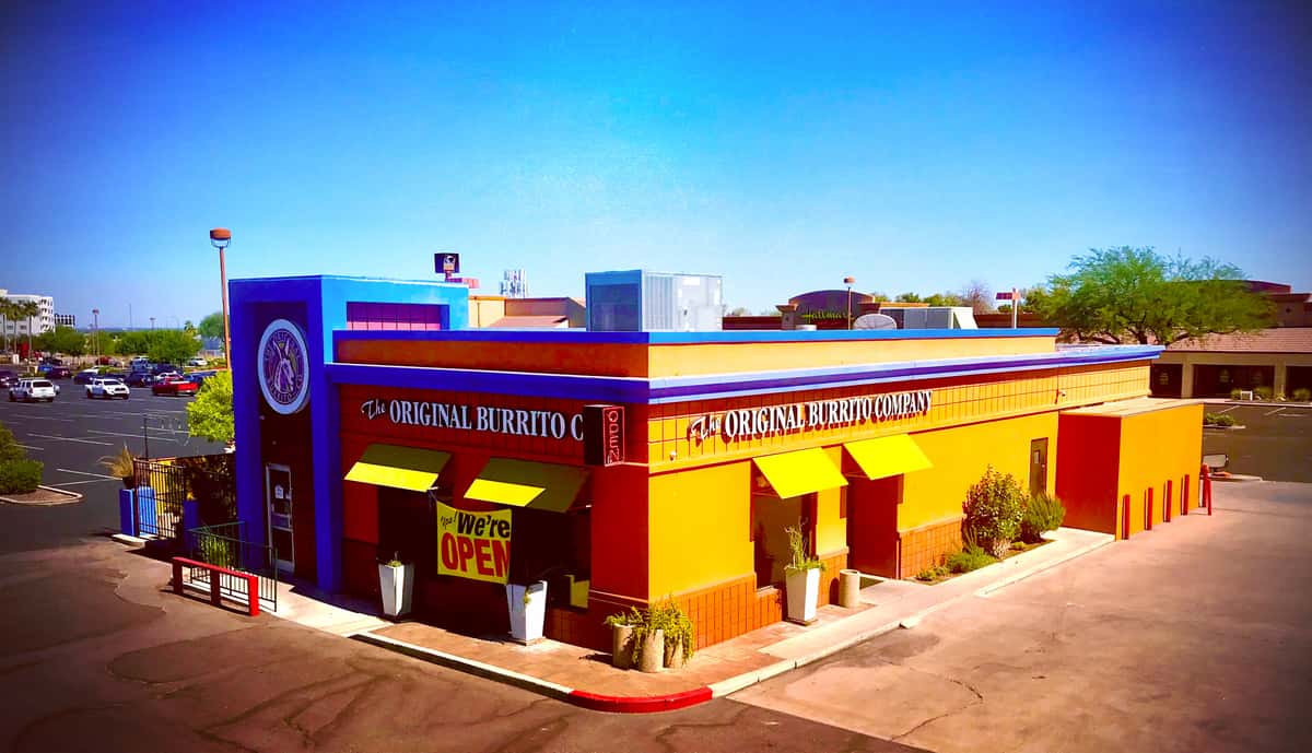 Exterior view of The Original Burrito Co building