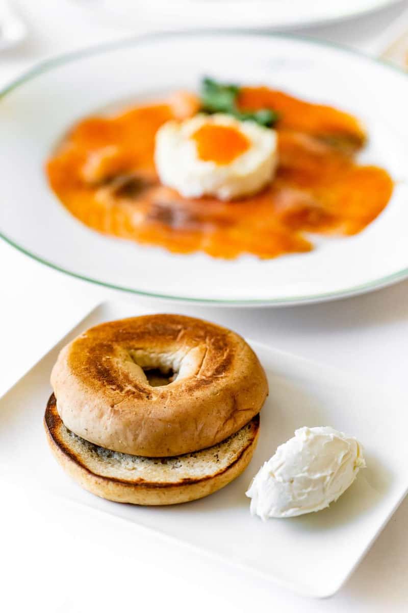 Bagel w/Cream Cheese, Butter or Jam Brunch The Annie Café & Bar American Restaurant in