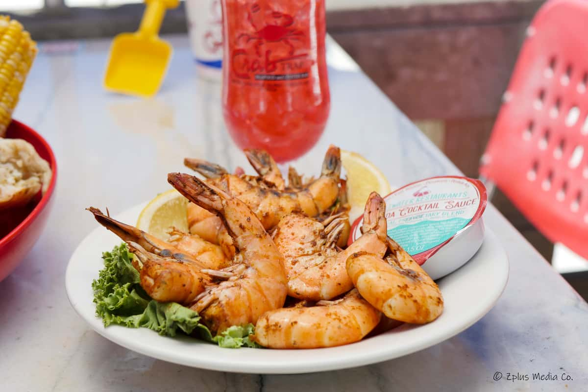 Peel n' Eat Boiled Shrimp with Cocktail Sauce