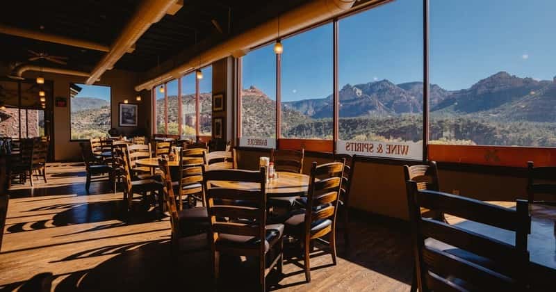 Open Range inside dining