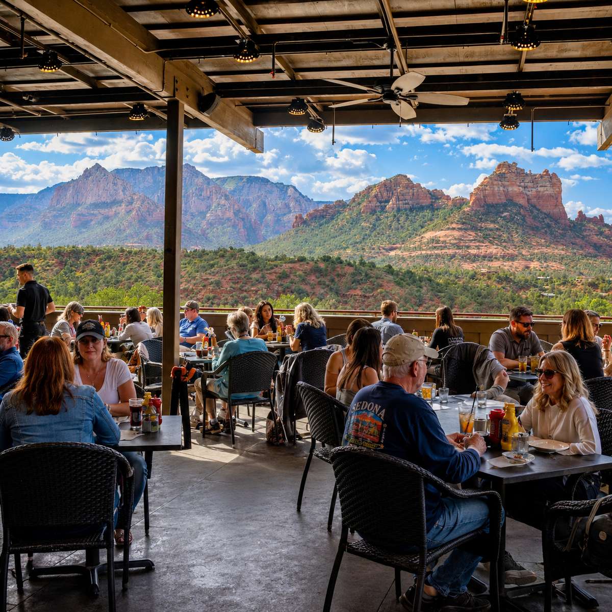 Patio Seating with Views at Open Range