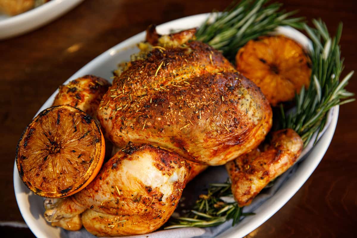 Whole mojo chicken