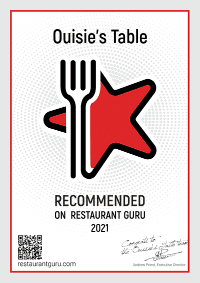 Recommended on Restaurant Guru 2021