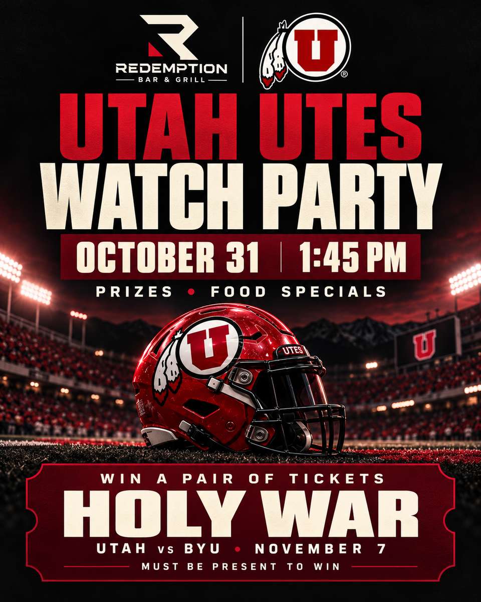Utah v Cincinnati watch party- Saturday Oct 31- 1:45pm