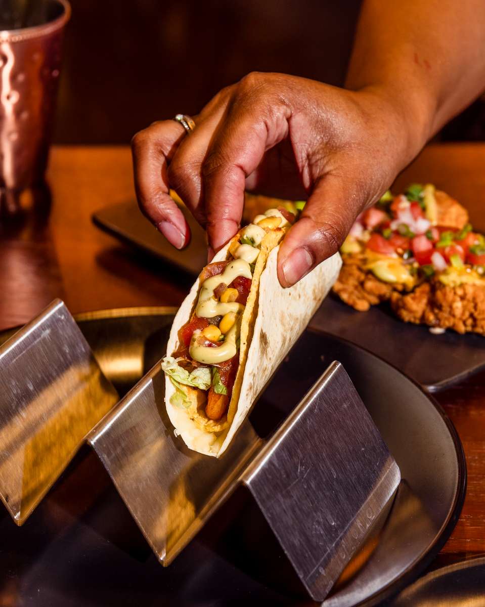 Grabbing a Taco