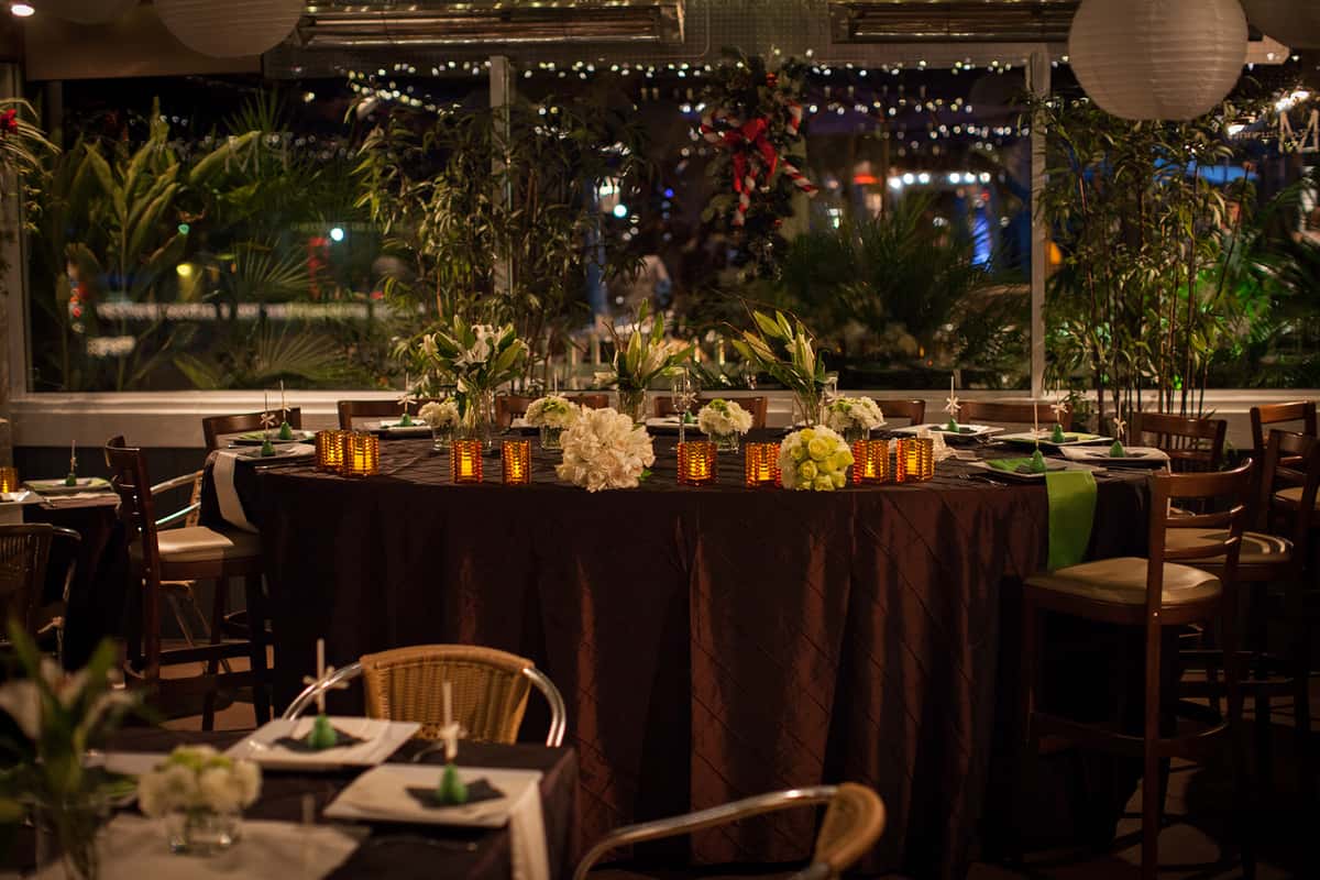 table set up