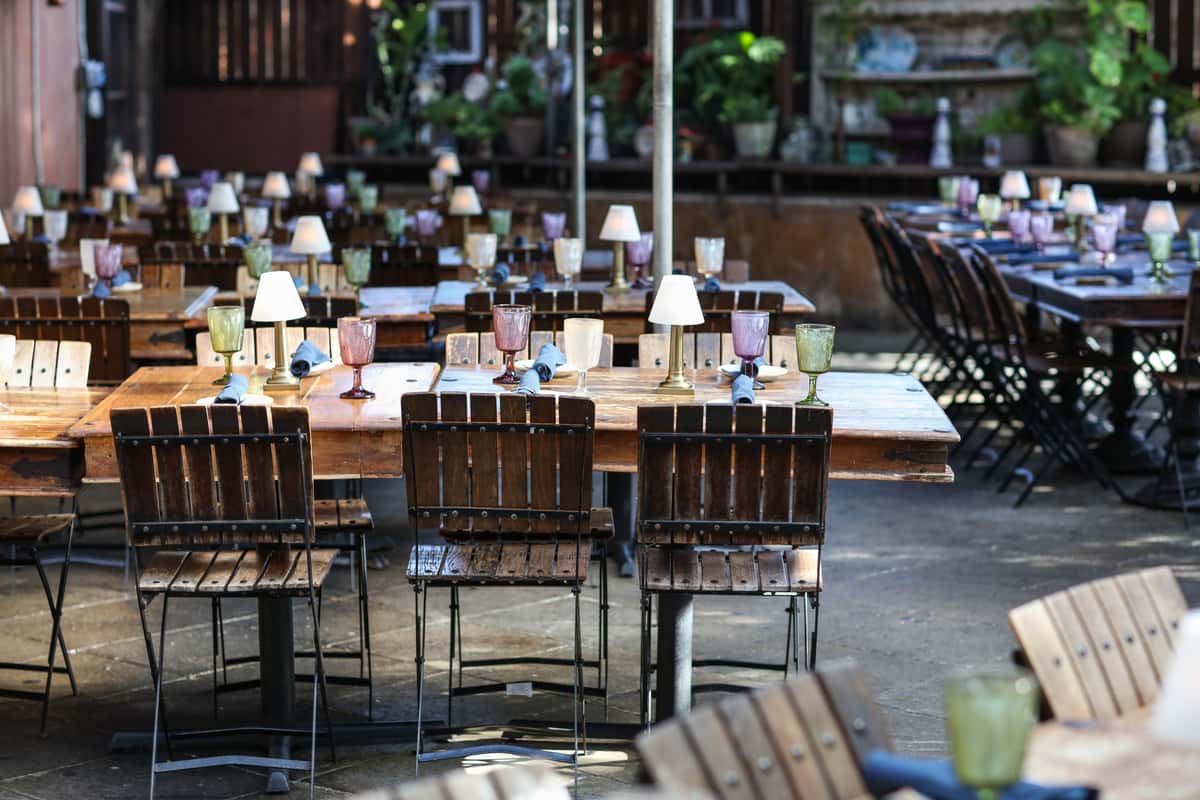 Costa Mesa location's patio