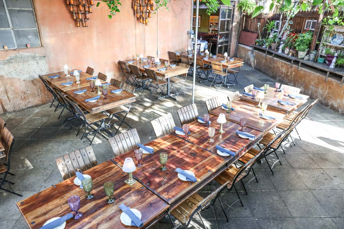 Costa Mesa location's patio