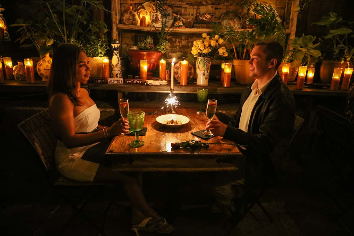 couple dining