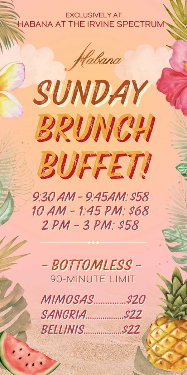 irvine brunch buffet