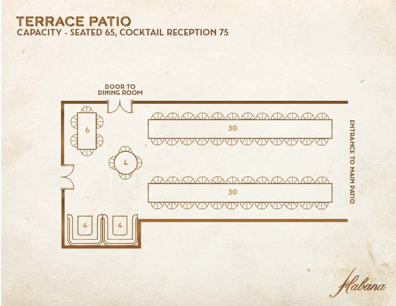 terrace patio floor plan