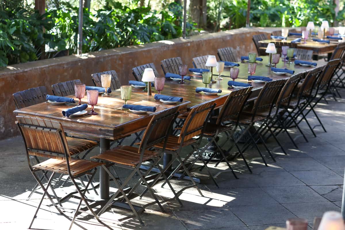 Costa Mesa location's patio table