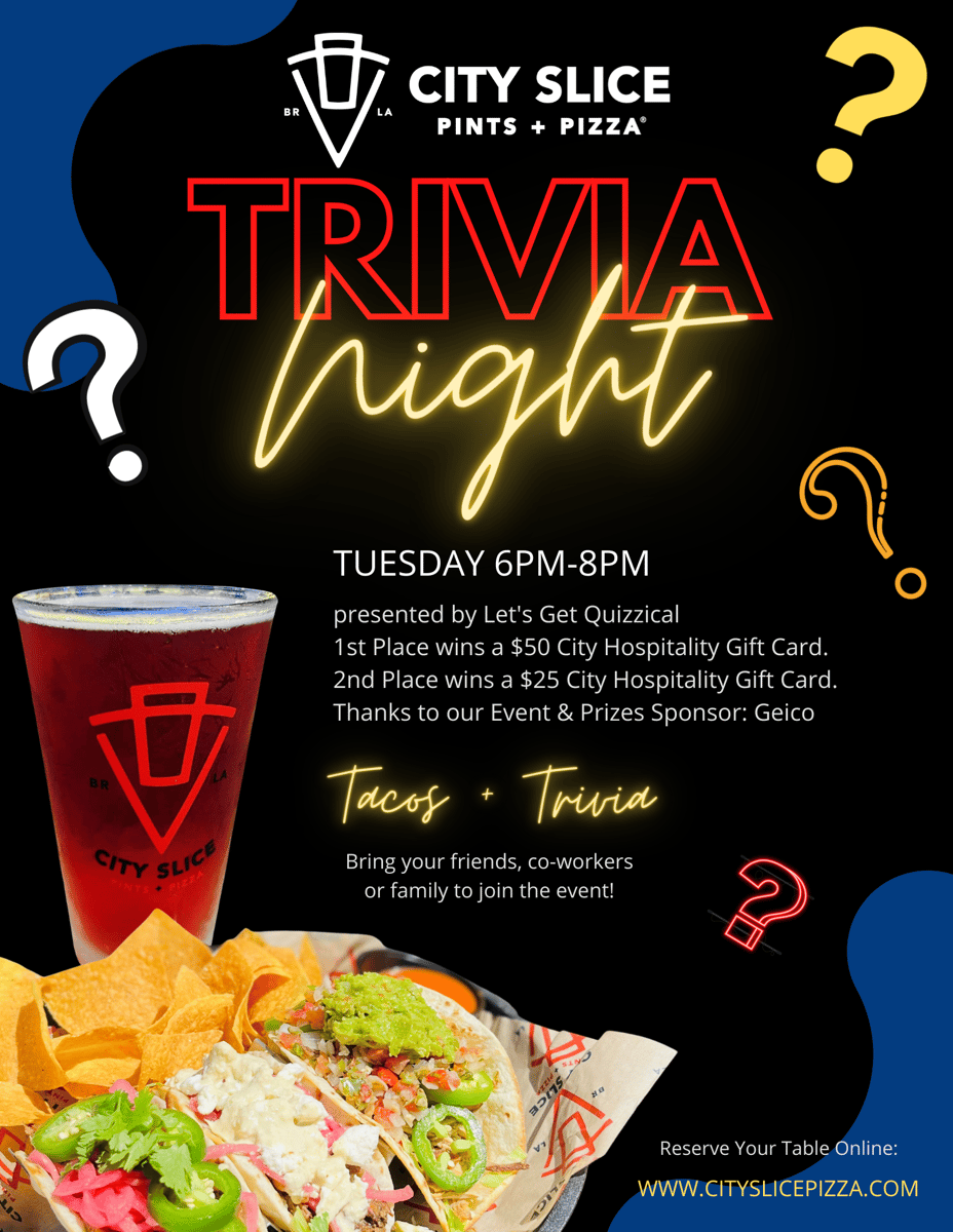 Events - City Slice Pizza & Pints