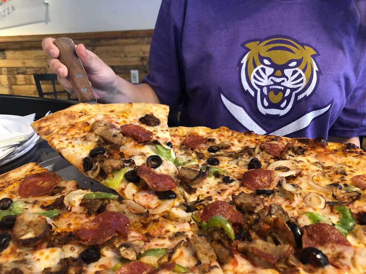 city slice on campus