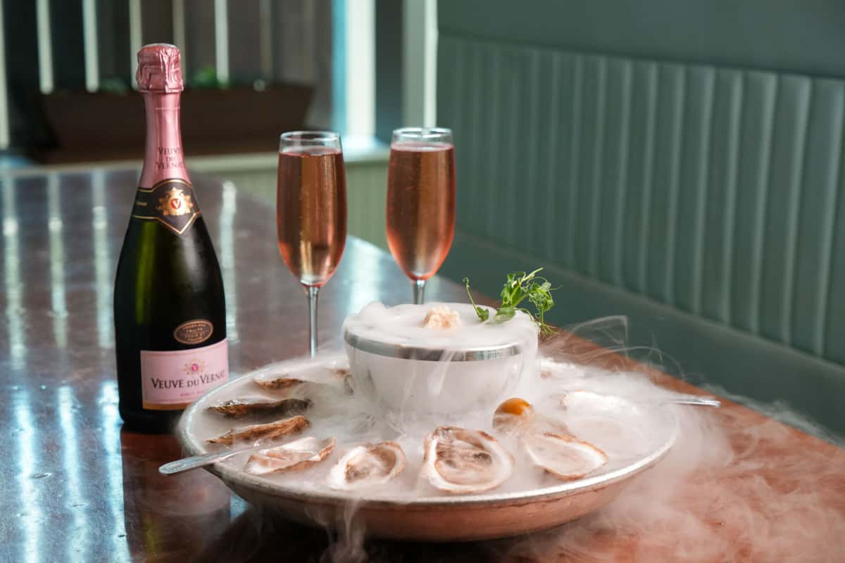 oysters and rose