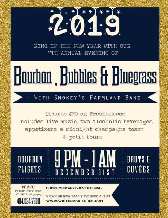 NYE Bourbon, Bubbles & Bluegrass