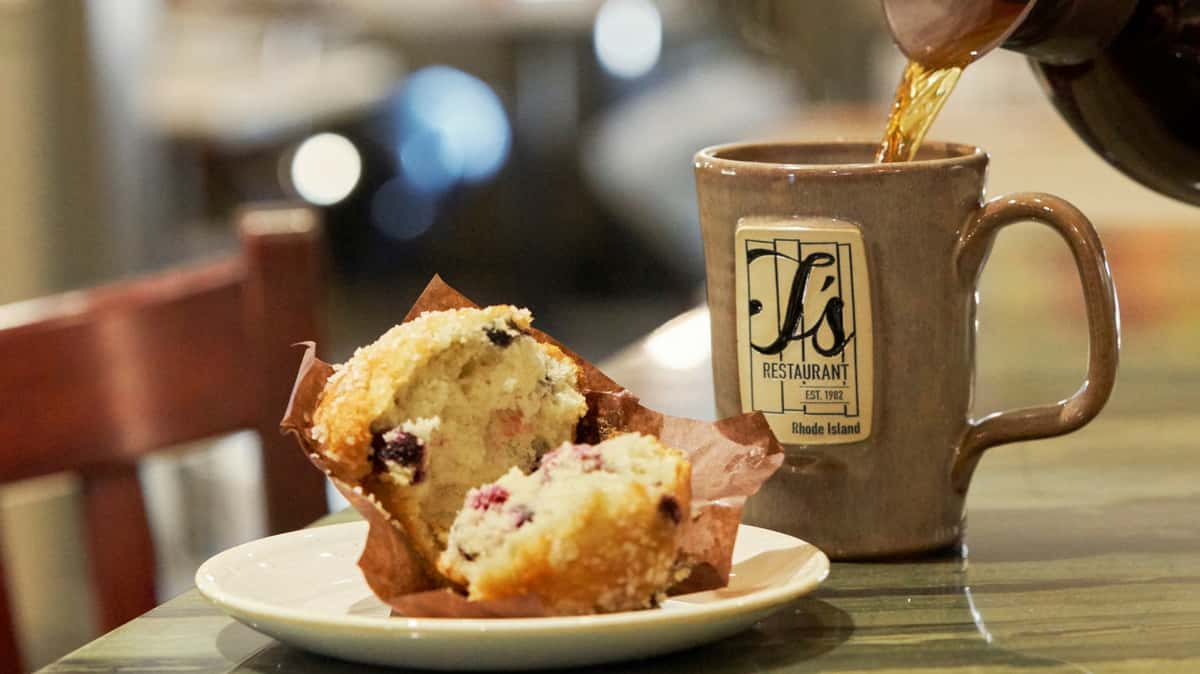 muffin and coffee