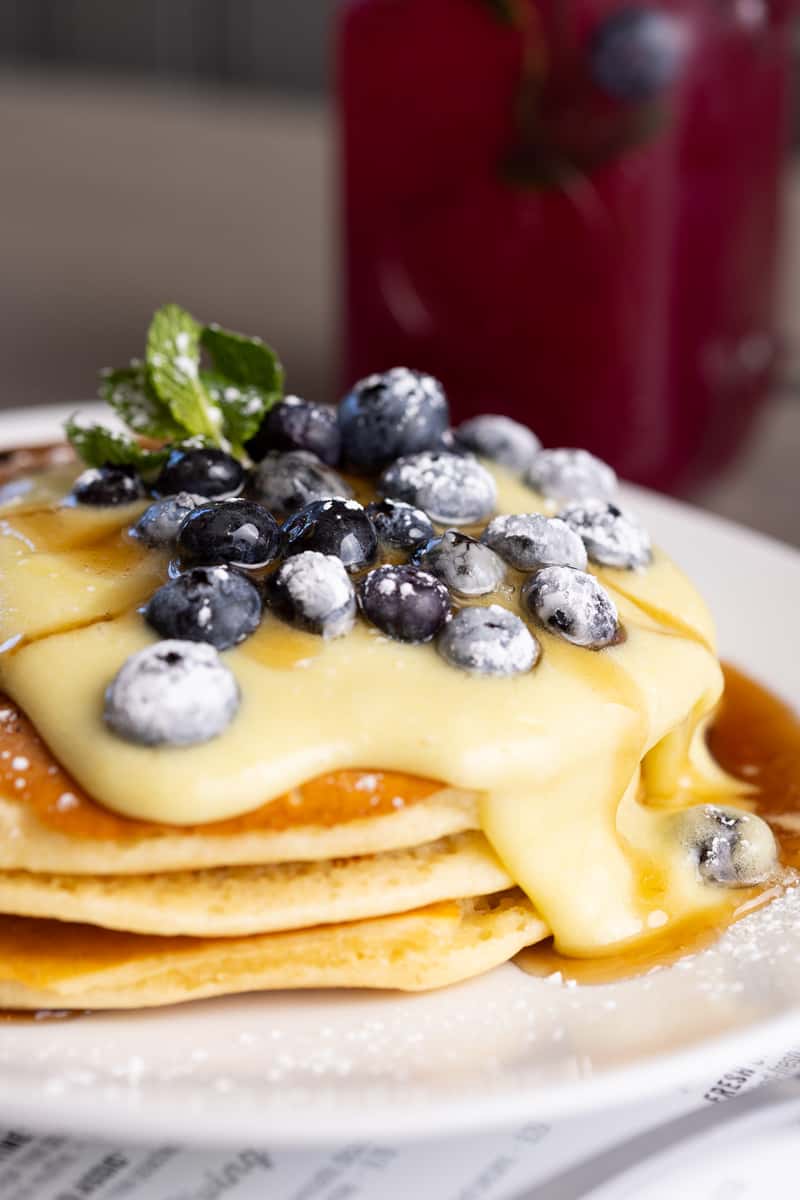 Blueberry pancakes
