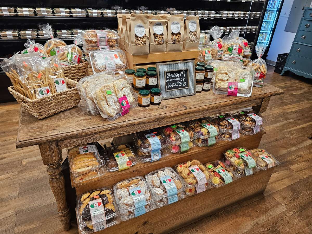 display of packages treats