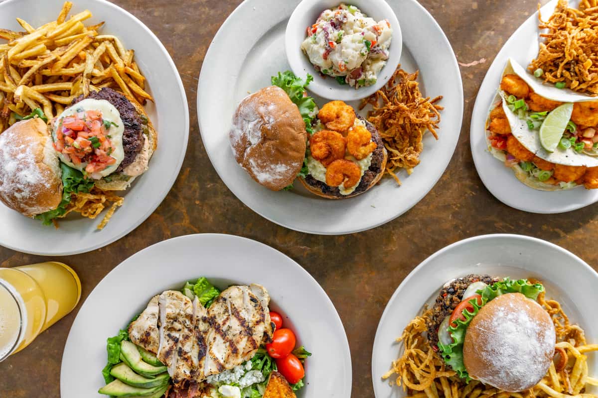 various dishes on a table