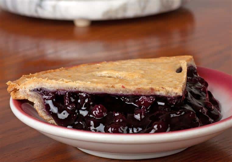 piece of blueberry pie
