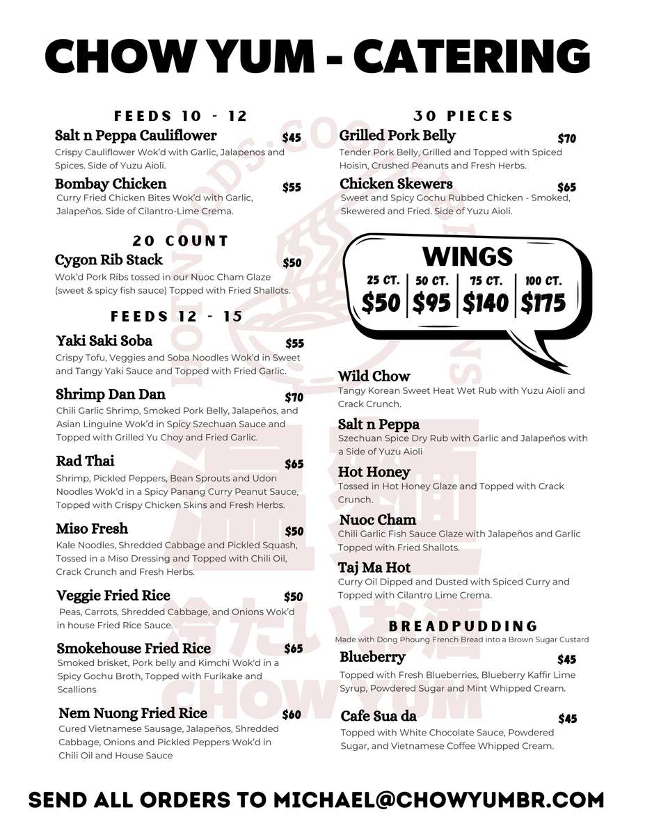Catering Menu