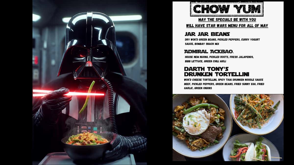 May the Fourth Menu