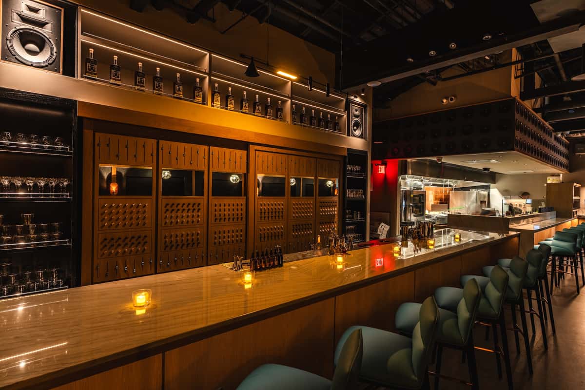 Interior shot of the Hi-Fi Vinly listening bar