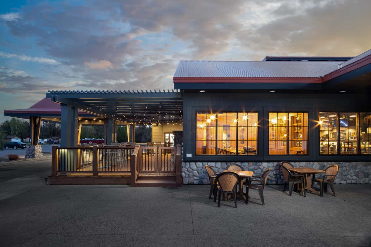 Exterior view of restaurant