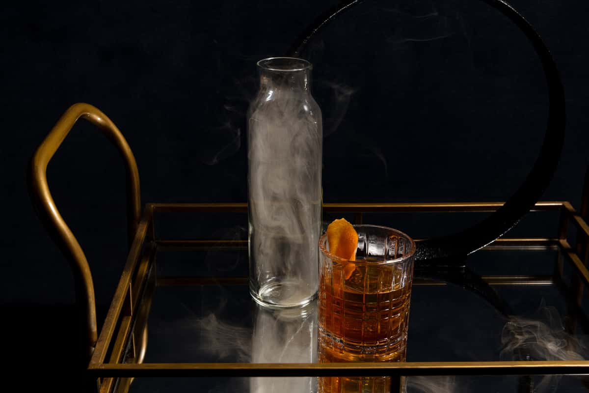 smoked craft cocktail 