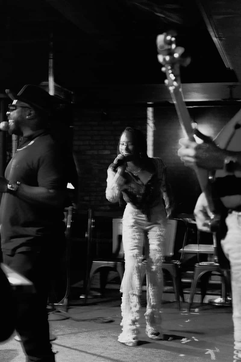 female singing