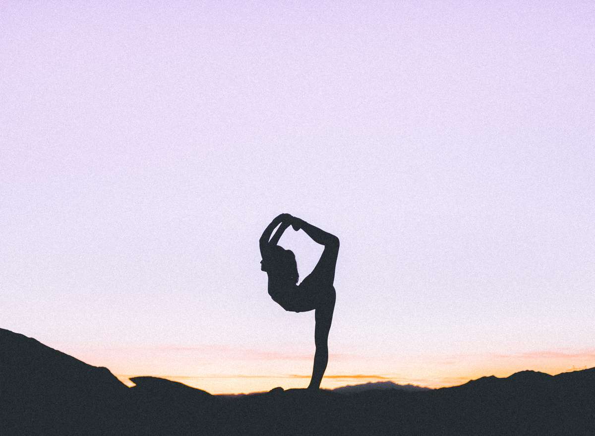 woman stretching