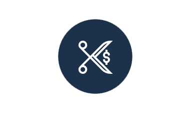 scissors saving money