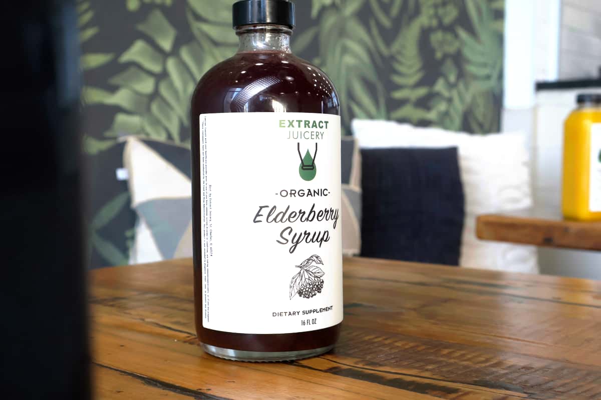 Elderberry Syrup Bottle