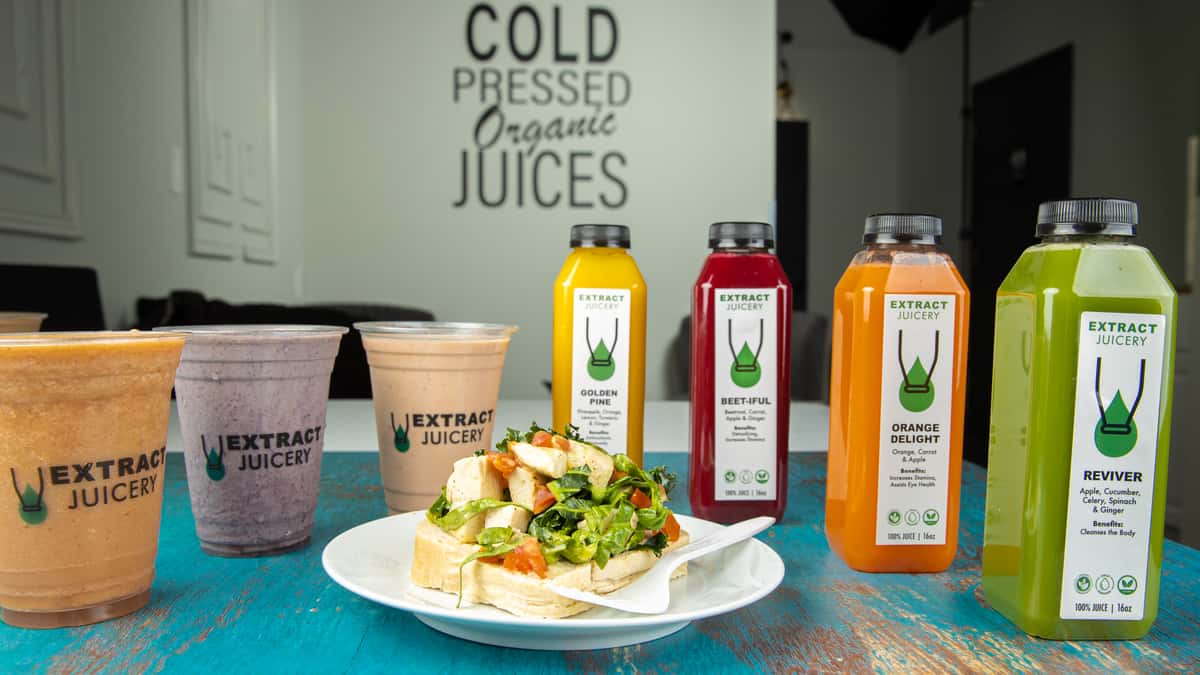 Juices, smoothies and food from Extract Juicery