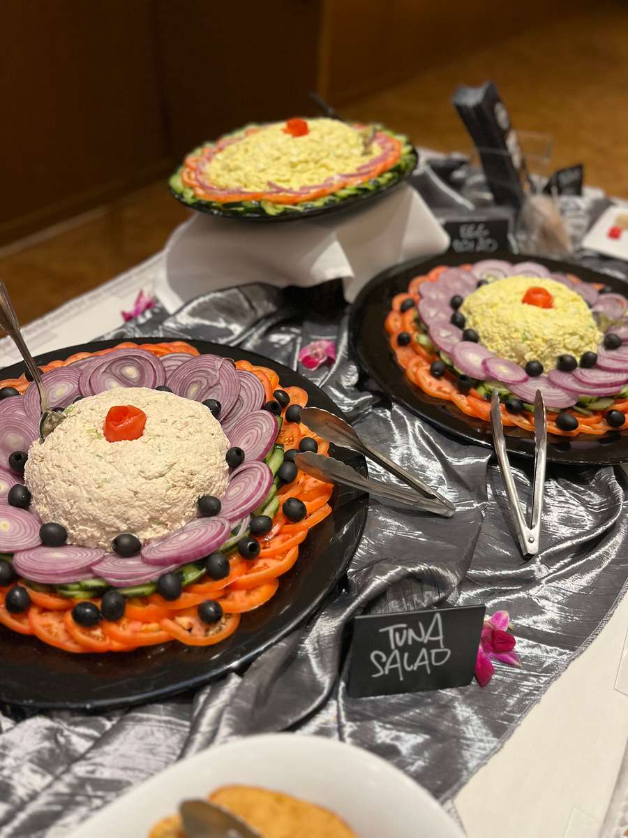 brunch buffet salads