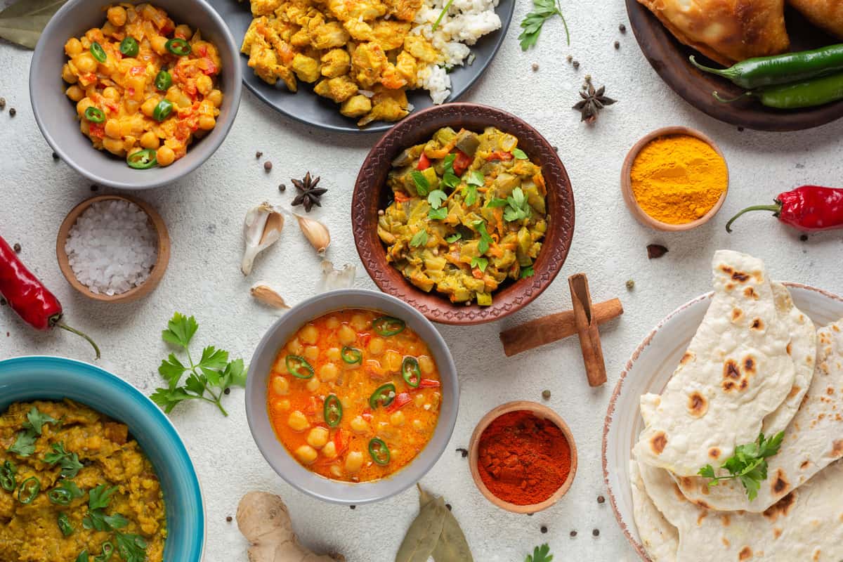 spread of Indian cuisine