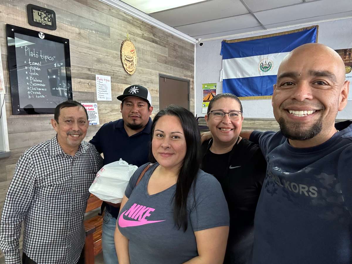 Workers at Pupusas